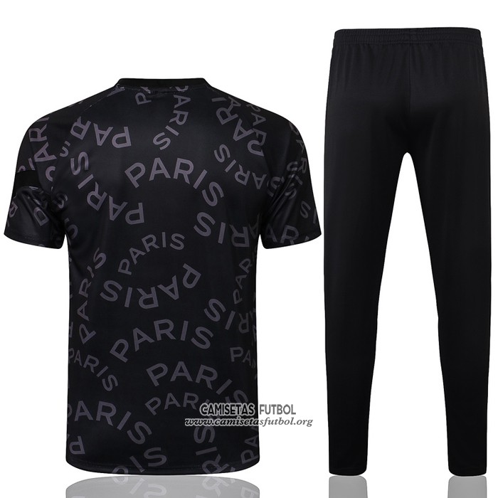 Chandal del Paris Saint-Germain Jordan Manga Corta 2021/2022 Negro